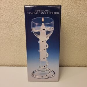 NIB Godinger Silver Art Silver Plated Floating Candle Holder